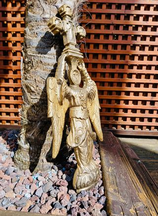 SAN MIGUEL DE ARALAR FIGURA DE BRONCE