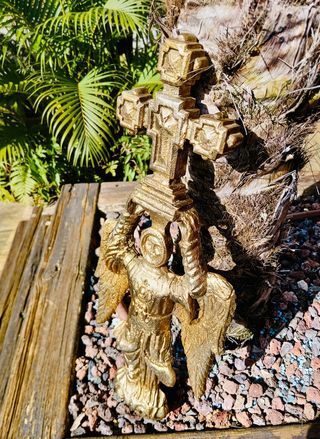 SAN MIGUEL DE ARALAR FIGURA DE BRONCE