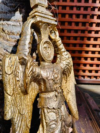 SAN MIGUEL DE ARALAR FIGURA DE BRONCE