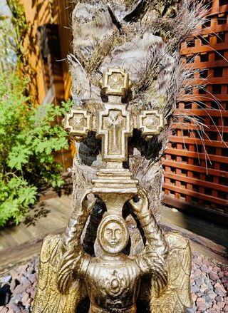 SAN MIGUEL DE ARALAR FIGURA DE BRONCE