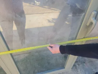 Puerta de aluminio con cristal