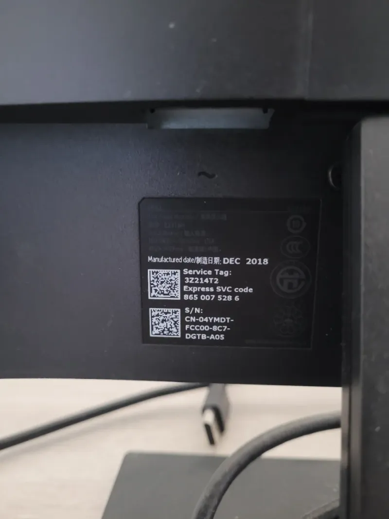 Monitor Dell 54x32 cm afbeelding 3