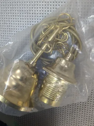 Montatura lampadario completa oro