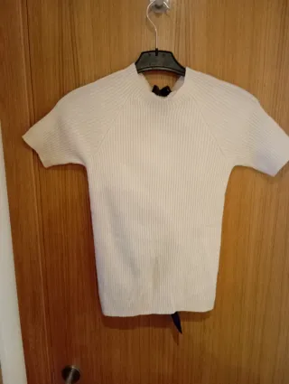 Jersey Zara manga corta lazo espalda M