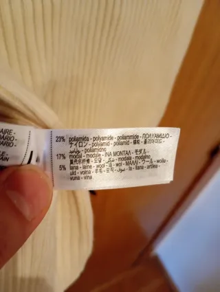 Jersey Zara manga corta lazo espalda M