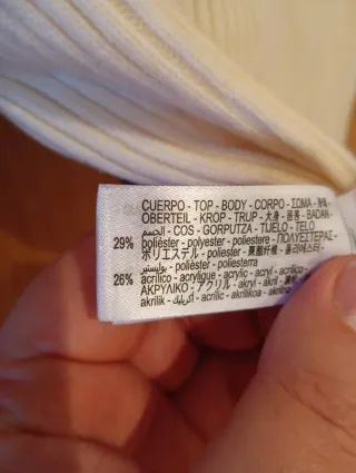 Jersey Zara manga corta lazo espalda M