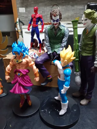 Lotto Action Figures - Spiderman, Joker, Dragon Ba