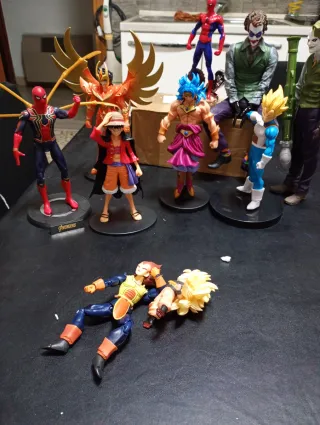 Lotto Action Figures - Spiderman, Joker, Dragon Ba