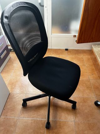 Silla de oficina Ikea negra