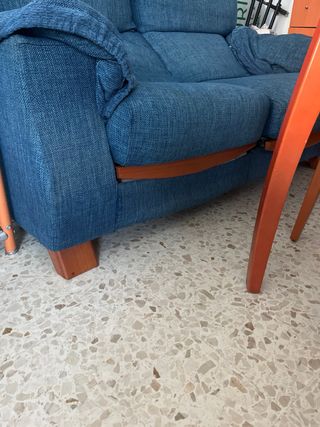 Sofá 3+2 estructura d Hierro Reclinable Extensible