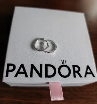 Pendientes Aro Pandora Circonitas Plata