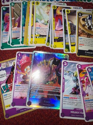 Lote 100 Cartas One Piece OP14 EB04 Sin Repetir