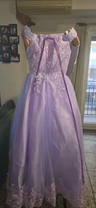Vestido de 15 años púrpura