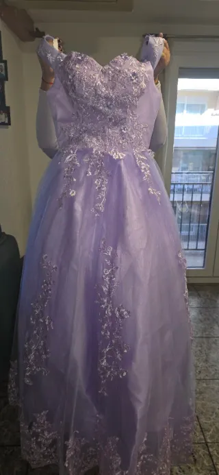 Vestido de 15 años púrpura