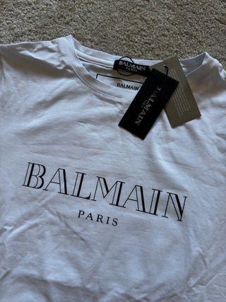 Camiseta Balmain Paris Blanca