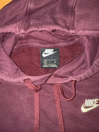 Sudadera Hoodie Nike Granate Talla S