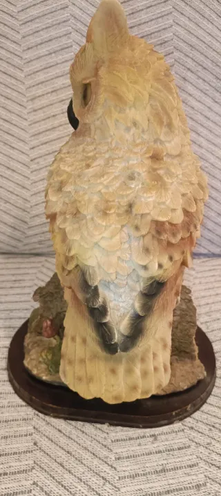 Figura Búho Real Madera y Resina