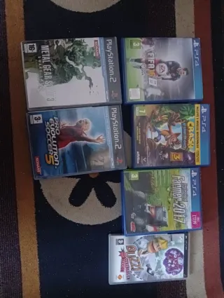 Lote Videojuegos PS2 y PS4
