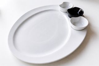 Bandeja Oval con 3 Salseros