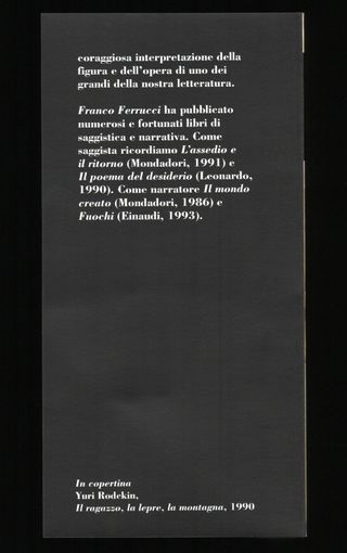 IL FORMIDABILE DESERTO Lettura di Giacomo Leopardi