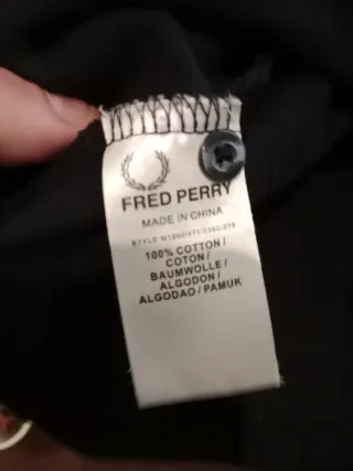 Polo Fred Perry Negro