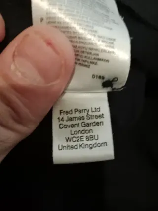 Polo Fred Perry Negro