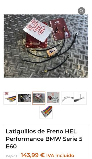 Latiguillos HEL BMW E60