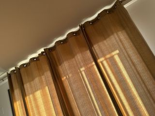 Cortinas Beige/Doradas Terciopelo Texturizado