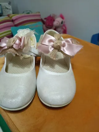 Zapatos de comunión blancos talla 36