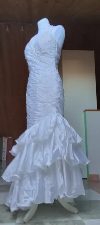 Vestido de Novia Sirena con Volantes