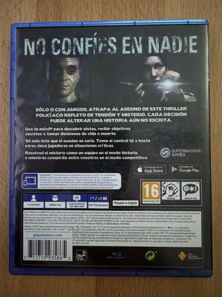 Intenciones Ocultas PS4 (PlayStation 4)