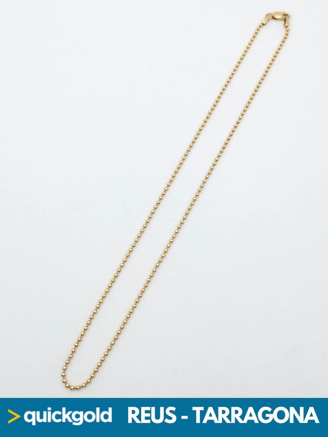 035-906 CADENA ORO DE 18K BOLITAS 6.19GR