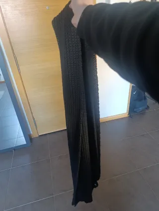 Bufanda Zara Negra Extra Larga