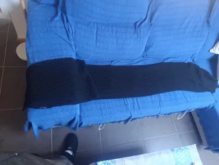 Bufanda Zara Negra Extra Larga