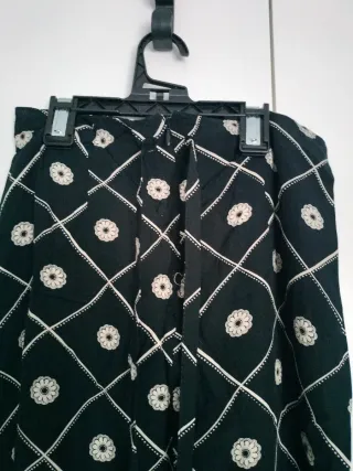 Falda vintage larga estampada verano