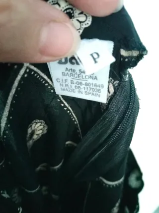 Falda vintage larga estampada verano