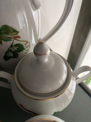 Juego Café Porcelana China Vigo Años 60