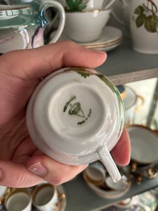 Juego Café Porcelana China Vigo Años 60