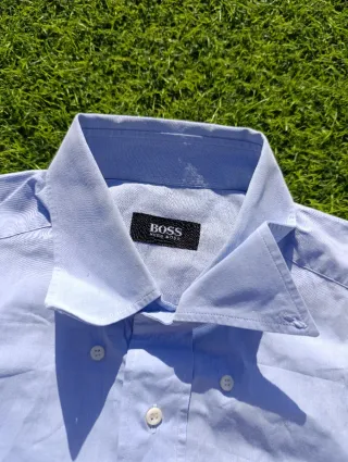 Camisa manga corta BOSS azul