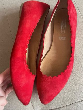 Zapatos planos 5th Avenue rojos