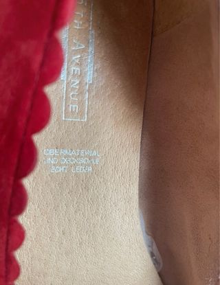 Zapatos planos 5th Avenue rojos