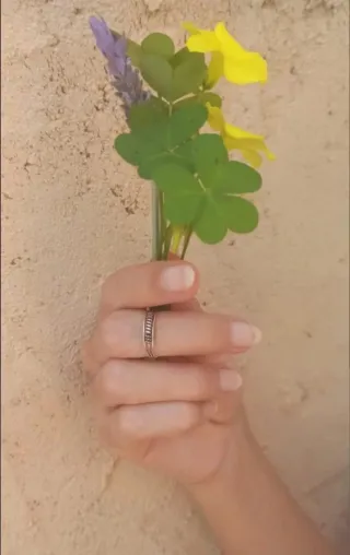 Anillo midi de plata