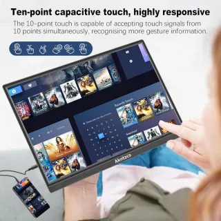 Monitor tattile portatile da 16"