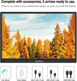 Monitor tattile portatile da 16"