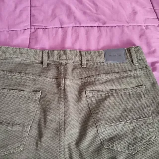 Pantalón Massimo Dutti Slim Fit Verde Talla 42