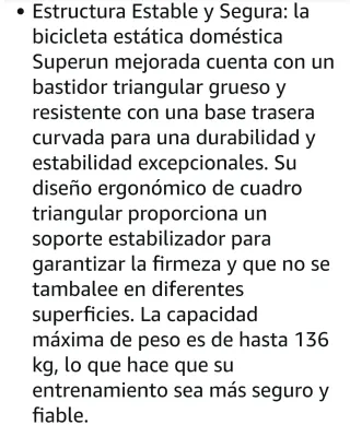 Bicicleta Estática Nueva en Caja