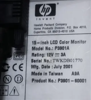 Monitor HP y Monitor Harimax