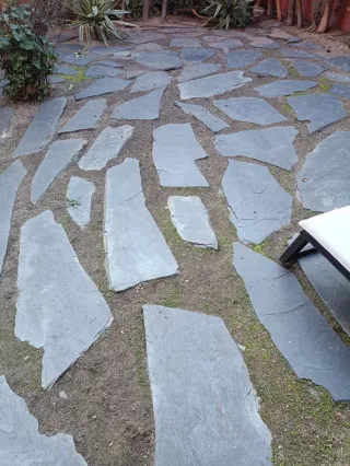 Losas de pizarra grandes para jardín aprox 2 palés