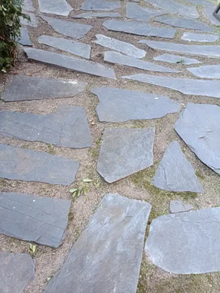 Losas de pizarra grandes para jardín aprox 2 palés
