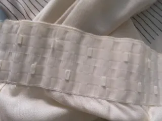 Cortina decorativa tela beige multicolor